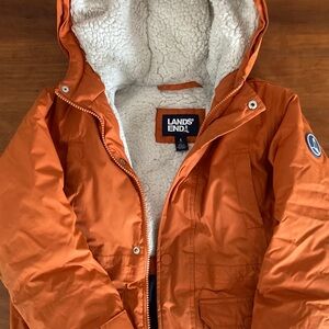 Lands’ End Orange Snow Jacket ❄️